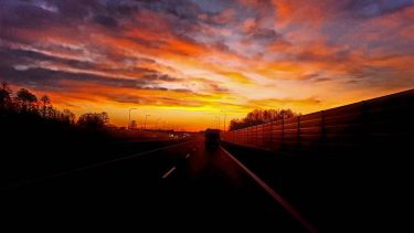 Today morning #season #early #wakeup #sun #could #goldonsky #driver #polishtrucker #igerslodzkie #igerspoland #clouds #colorful…