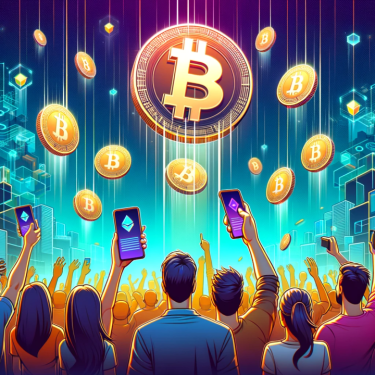 A scenic view of a city with cryptocurrency symbols, showcasing the fusion of travel and digital currency adventures.
