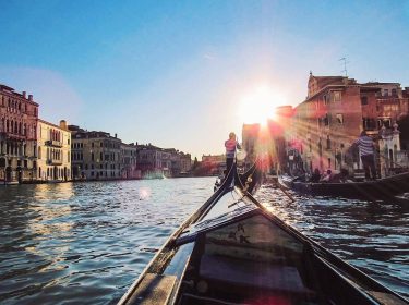 Happy Friday – let your worries float away #italy #venice #gondolier #gondola #grandcanal #water…