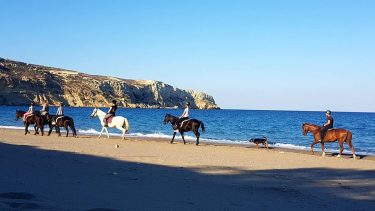 #riding #horses #on #the #beach #summer #greece #sunny #amazing #wake #up #likethis #sea #rocky…