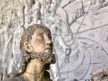 This statue looks look like a real person that was turned to stone ……