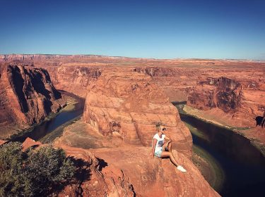 Here I #horseshoebend #usa #page #arizona #lakepowell #traveler #travelers #instatravel #picture #slovakgirl #nature #naturelover…
