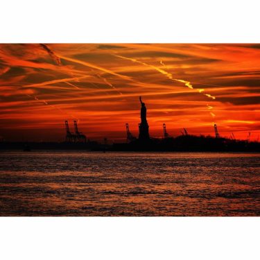 Lady liberty at Sunset Photo by @simply_sundar Always and everywhere with my camera ===========================…