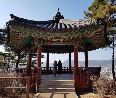 Pavilion at the top of Naksan Park looking on to Namsan I think lol.&hellip;