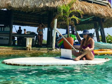 Caribbean paradise , coffee ️ , laptop … the perfect combo for a great…