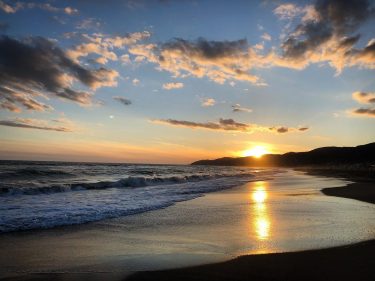 Sunset on the Spanish coast . . . . . . . #barcelona #spain&hellip;