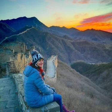 It wasn’t easy at -13 degrees but it was worth it #china #greatwall #me…