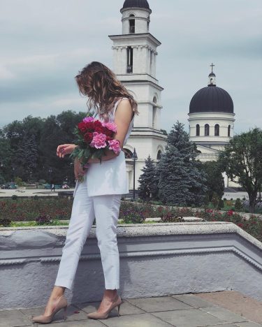 Let’s do what we love and do a lot of it #peonies #allwhite #outfit…