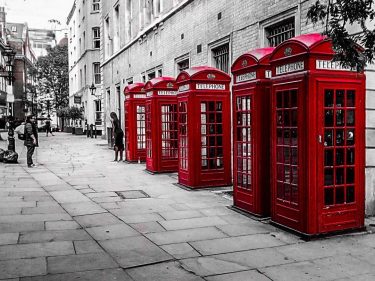 Red Box ️ • The red telephone box, a telephone kiosk for a public…