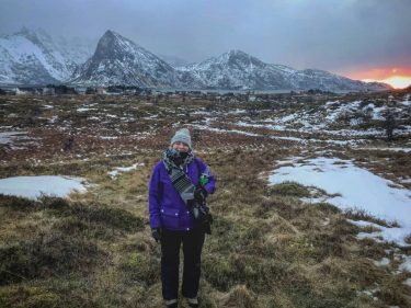 Hiking at the Lofoten islands with my sprite bottle This was in January, we…