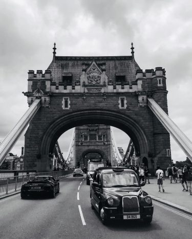 Experimenting with some B&W photos at Tower Bridge. Pretty happy with how this one…