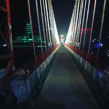 Lakshman an iron suspension bridge across the river Ganga. It has quite a history…