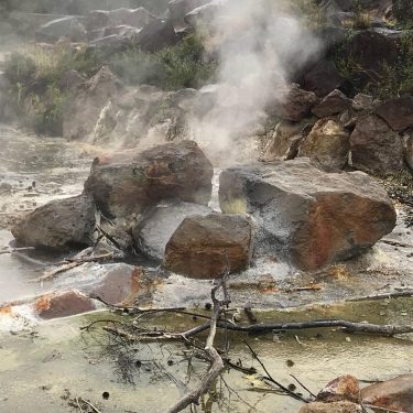 Sulphur hot water spring in Rotorua. There are many hot pools in rotorua with…
