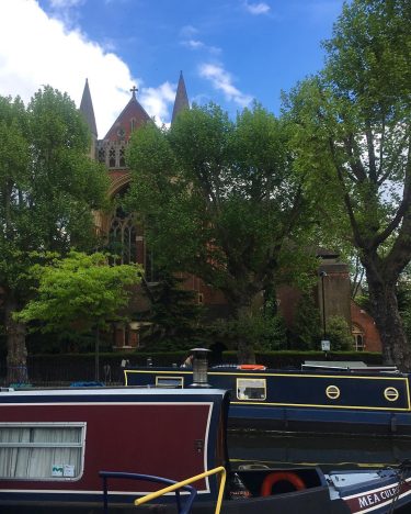 A church, a canal, a simply Little Venice, my favorite borough in London ️…