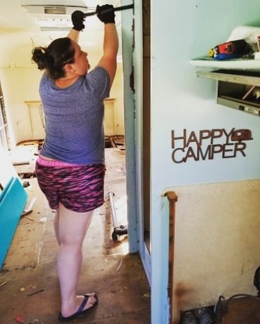 Determined to get this last cabinet out today! I really wish we were doing…