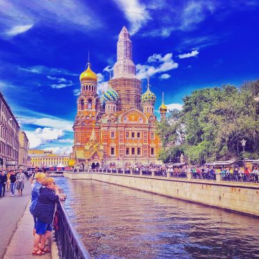 Saint Petersburg is full of canals. This one has the amazing Church of the…