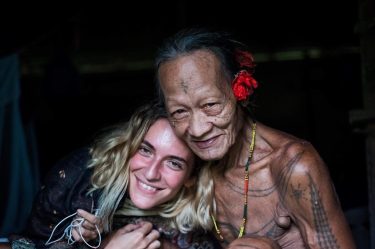 With Teu, my personal adopted #shaman grandfather from @oncy_oni_mentawai_tribe • Mentawai Island – Sumatra&hellip;