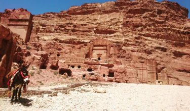 Hey my a pose #???????? #petra #Jordan #nabataeans #Giordania #temple #addeir #donkey #treasury #ancient…