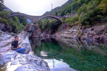 Places to see before you die ️ • • • • #placestoseebeforeyoudie #lavertezzo #lavertezzobridge…