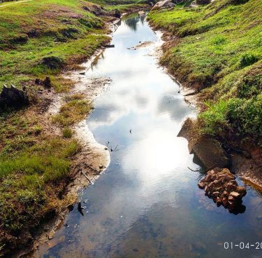 Reflection or When sun and clouds play hide n seek #reflection #illusion #clouds #water…