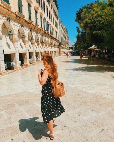 • Corfu I love u • #travelblog #travel #seetheworld #wanderlust #ginger #redhead #polkadots #backpacker…