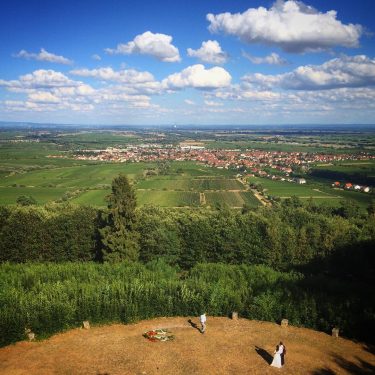 What a location for a wedding, bottom right you can see the bride and…
