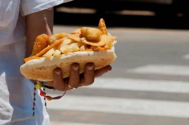 Sicily ???????? panino con panelle e crocchè #palermo #streetfood #foodporn #food #dallasblogger #bnesimppl #lifewelltravelled&hellip;