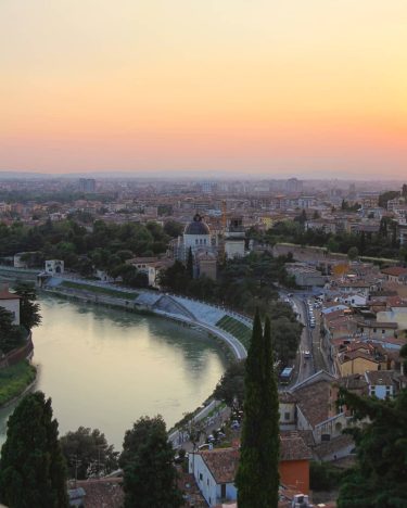 #goodmorning #verona #italy #castelsanpietro #castel #view #river #sun #sunset #sky #august #beautiful #nature #evening…