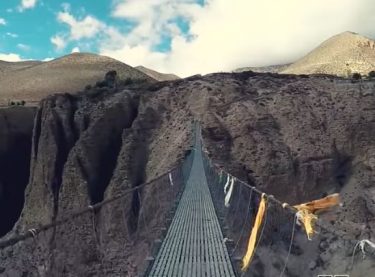 The longest Kushma-Gyadi Suspension Bridge, Nepal #landscapstyles #folkmagazine #chicago #exklusiveshot #nepal #visualsofearth #beautifuldestinations #ilovetravel…