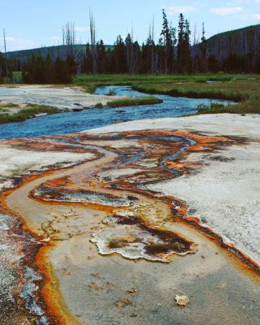 Hot springs leaking into a near by river. . . . : Canon 70D…