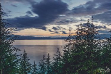 A magical sunset above lake Ohrid on the end of a hot summer…