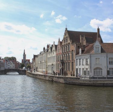 This is Bruges. On this picture you can see the Medieval buildings. It’s a…