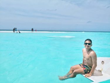 While they set foot on that sandbar, i chose to stay and asked koya…