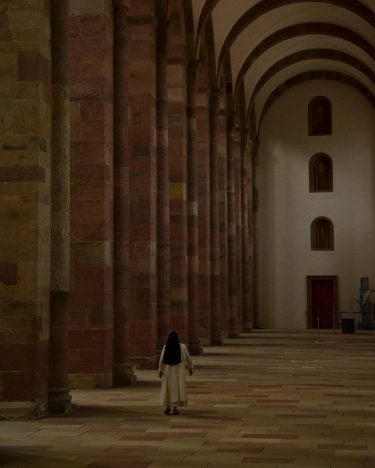 The simple interior of Speyer Cathedral. Quite appropriate as I’m currently reading “Pillars of…