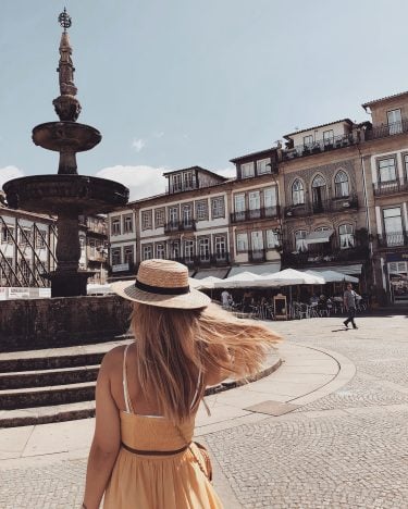Charming village of Ponte de Lima love the contrast with the old and new…