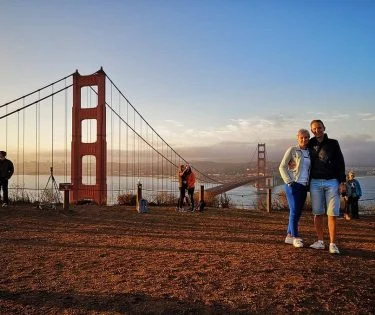Golden Gate Bridge warto było wstać o 5 rano, żeby zobaczyc wschód słońca w&hellip;