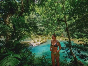 Unfortunately we couldn’t get any photos swimming in the pools as our go pro…
