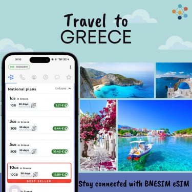 Greece travel with esim