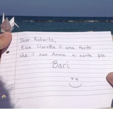 Thank you so so so much for this beautiful picture from Bari I’m really…