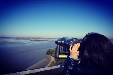 From this point we could see the Han river that separates the two countries…