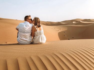 Sandy kisses in a desert oasis. . . . . . . #abudhabi #uae…