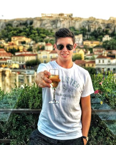 ‘Cheers to travel, cheers to love, cheers to the world ahead !’ ???? -…