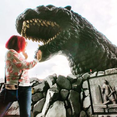 Noooooo!!!!! #godzilla #travel #tokyo #japan #iamtb #vacation #fun #lizard #travelthewod #travelcouple #travelgram #bnesimppl