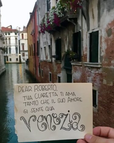 I’m so grateful for these wonderful pictures from Venezia Thank you very much guys…