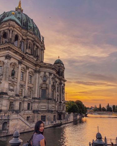 Admiring Berlin Cathedral too much! It was so good to watch the sunset from…