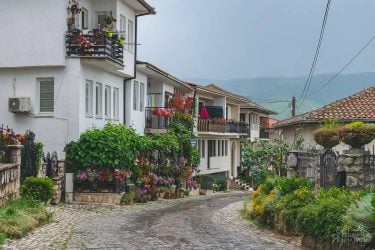 The centre of Ohrid Macedonia, with it’s sloped roads, old architecture and beautiful…