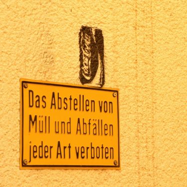 What do you do when there’s a sign telling you not to litter? Litter…
