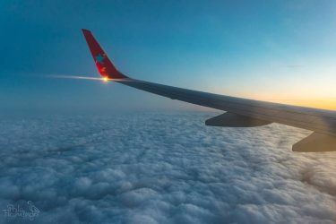A sunset shot on our way home, from the plane. . . .…