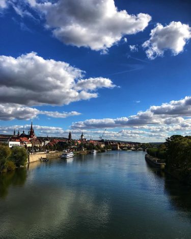 Blue skies and old cities