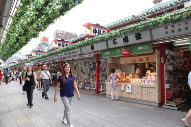 Nakamise, a shopping street that leads to Sensoji Temple. #travelgram #travel #wander #wanderlust #asakusa…